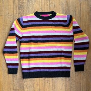 The Elder Statesman Striped Men's Cashmere Sweater - Medium